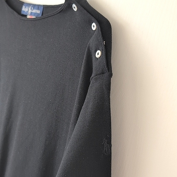 Ralph Lauren Womens Small 100% Cotton Maxi Dress Black Classic Contemporary - Picture 6 of 9